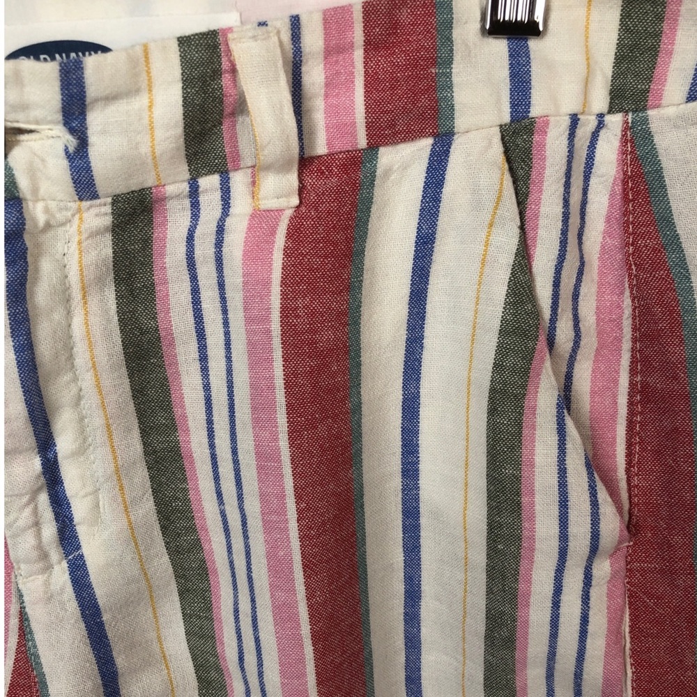 Old Navy Everyday Striped Shorts Sz 10 - Picture 4 of 8
